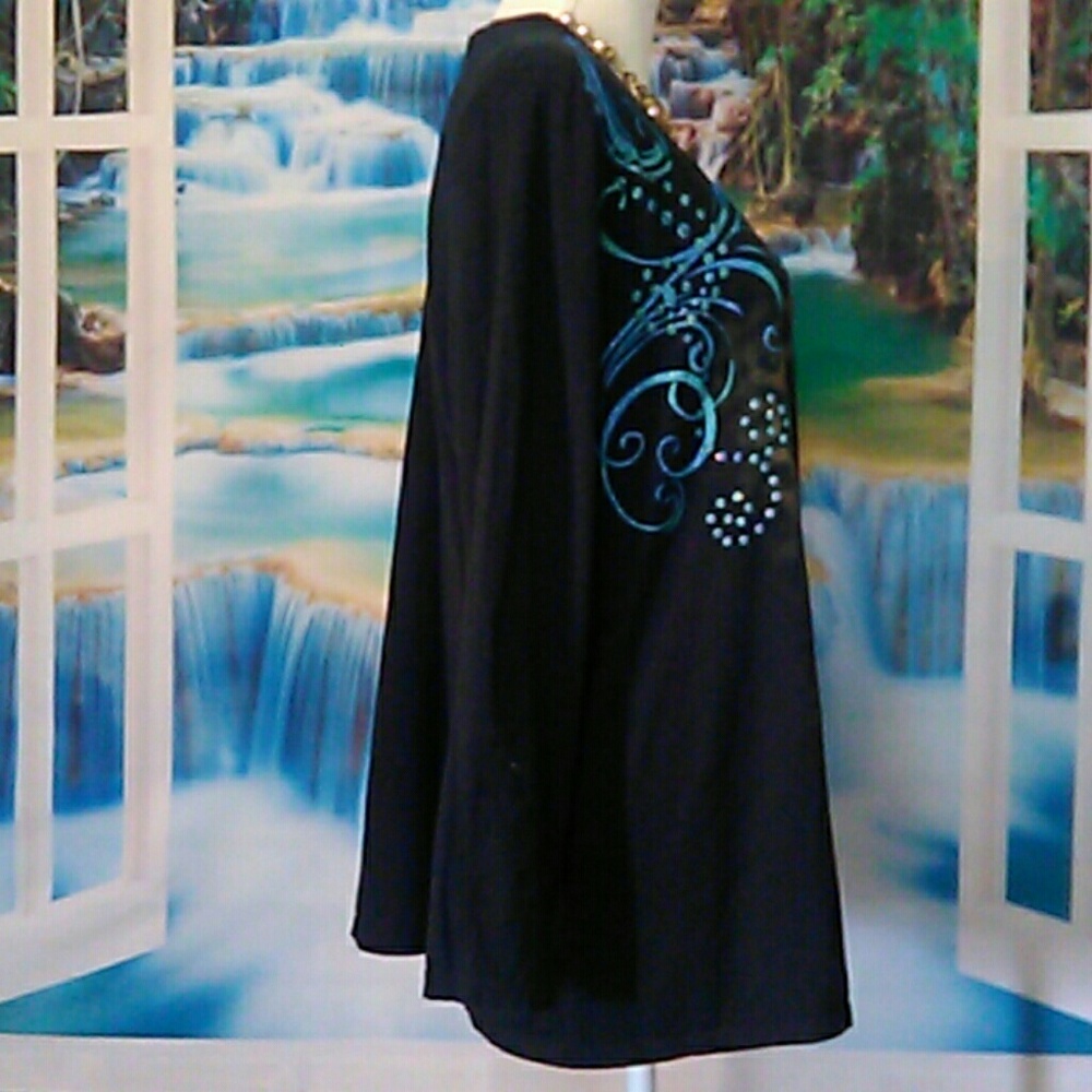 Size 2 x  black long sleeve top - Picture 2 of 8